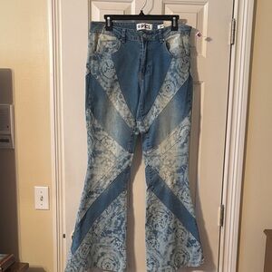 Blue Tie-Dye Women's Jeans